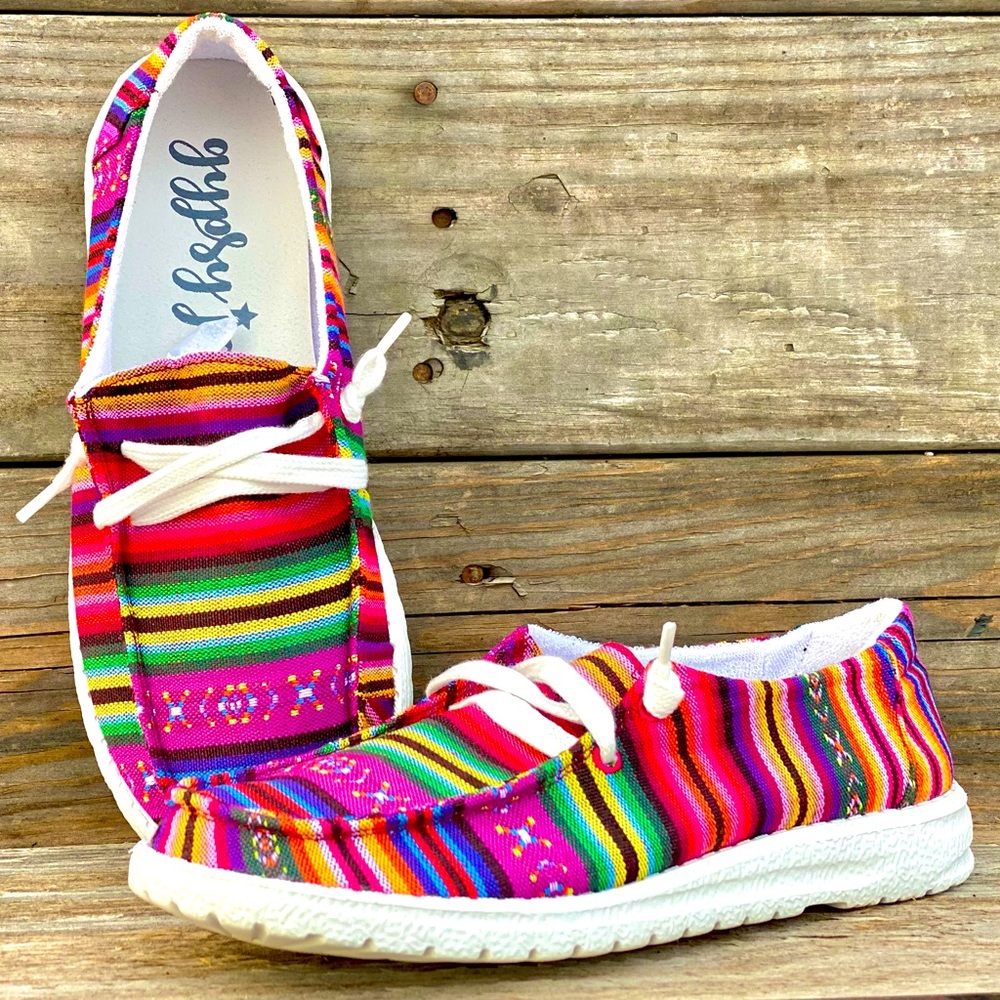 🚨RESTOCKED🚨Serape Striped Gypsy Jazz Loafers